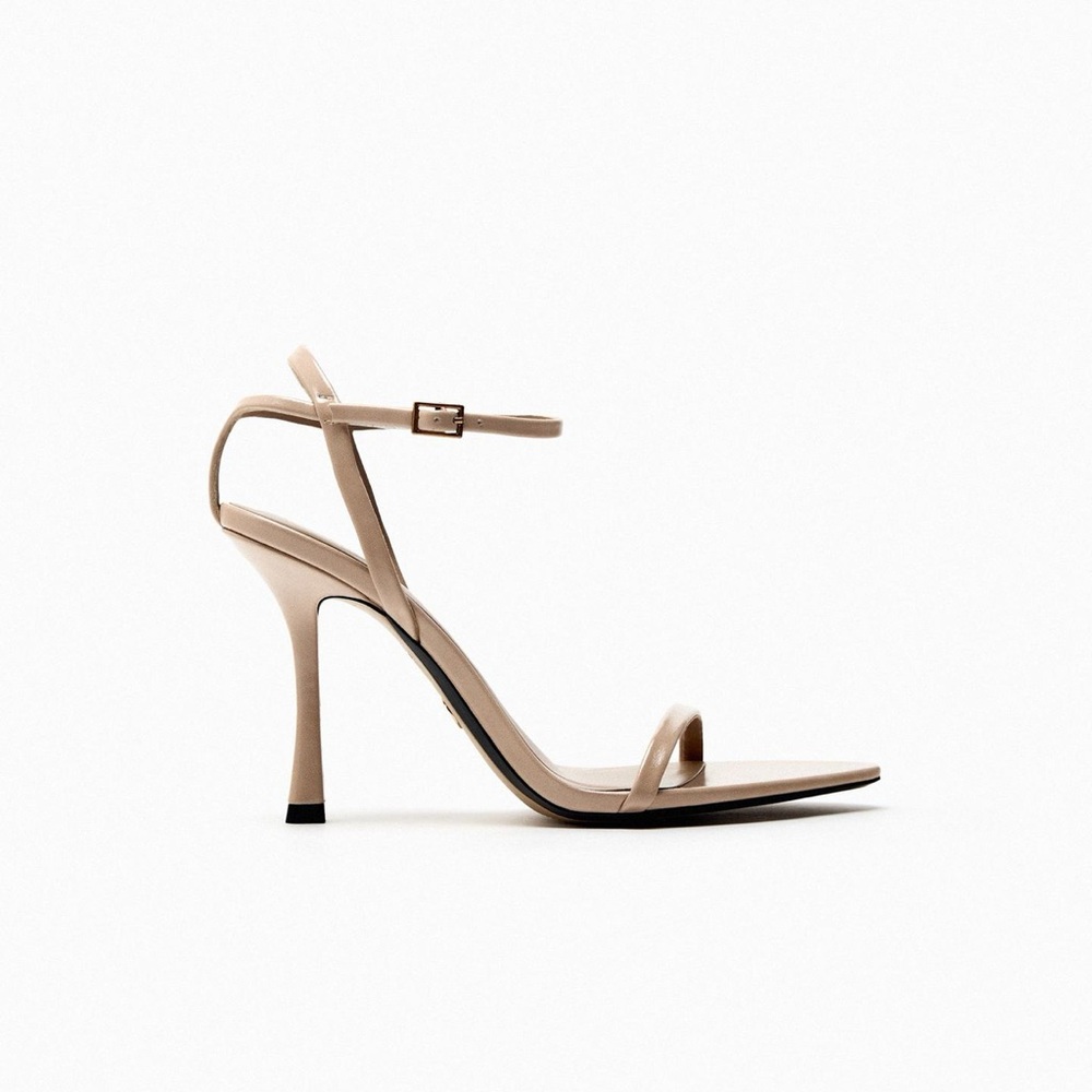 Zara Tan Strappy Heels